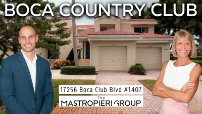 Boca Country Club Boca Raton Property Tour | 17256 Boca Club Blvd Apt 1407